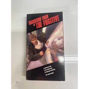The Fugitive VHS Tape‎ Harrison Ford Action Thriller Movie Collectible